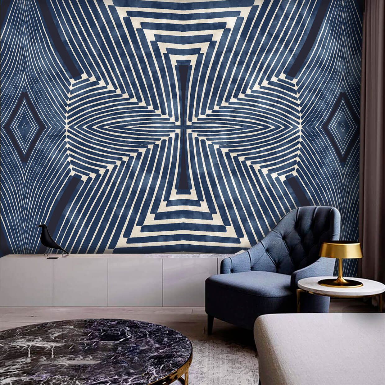 Hypnotic Blue - 2021 Wallpaper Collection Houseframe